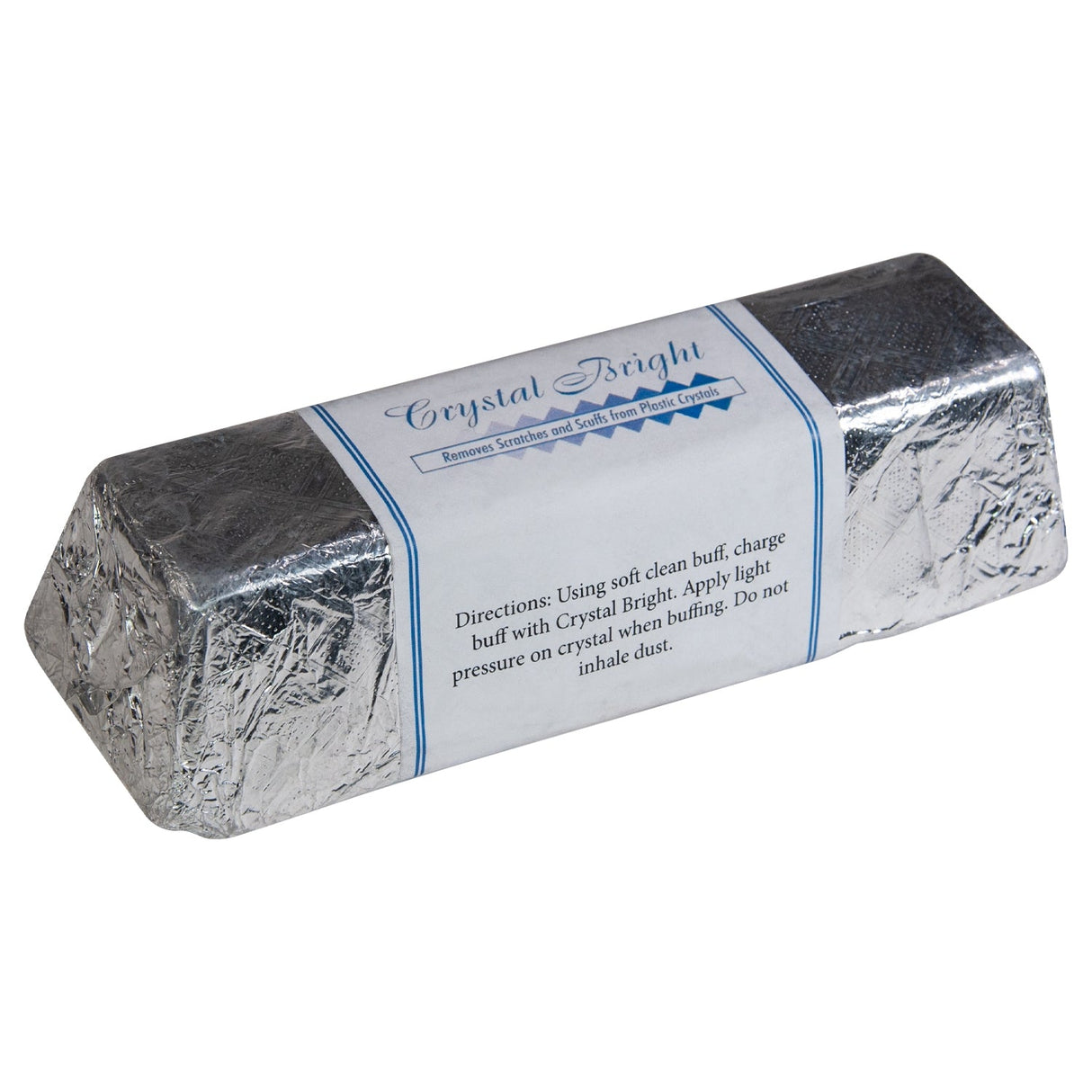 Crystal Bright 1 lb Compound polishing bar for scratch removal on plastic crystals