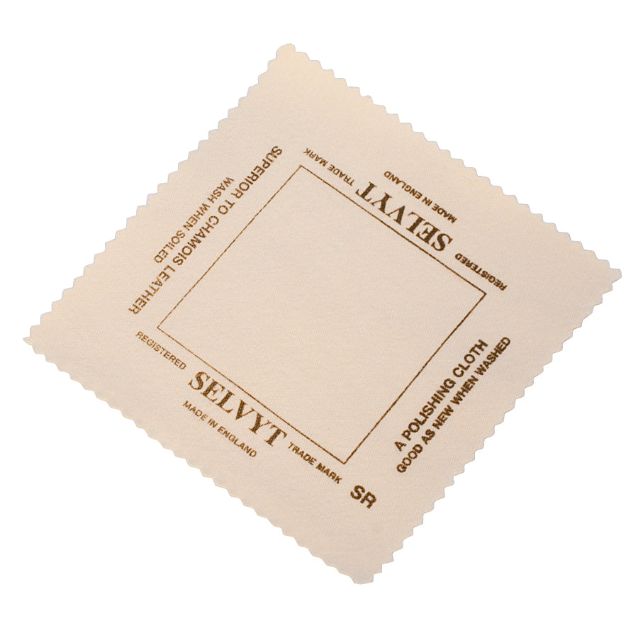 Selvyt Cloth SR "00" 5x5 inch soft polishing cloth for scratch-free shine on precious metals and crystal