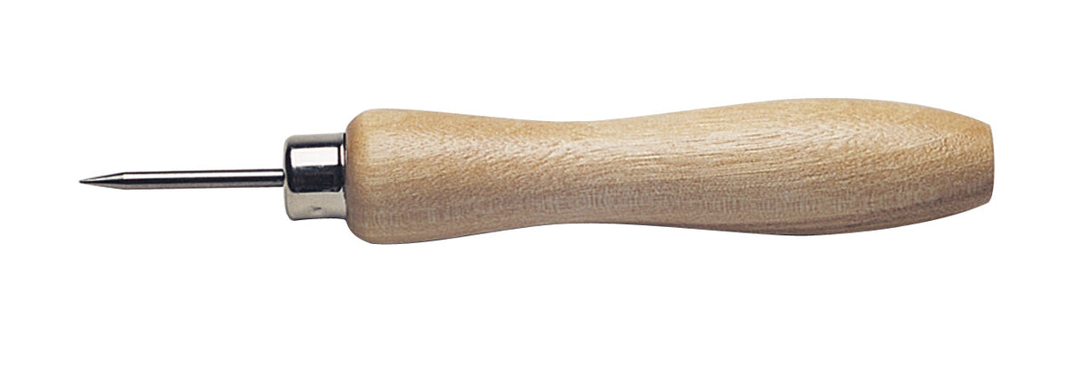 4-3/4 inch pin pusher with hardwood handle and hardened steel tip for watch bracelet pin removal