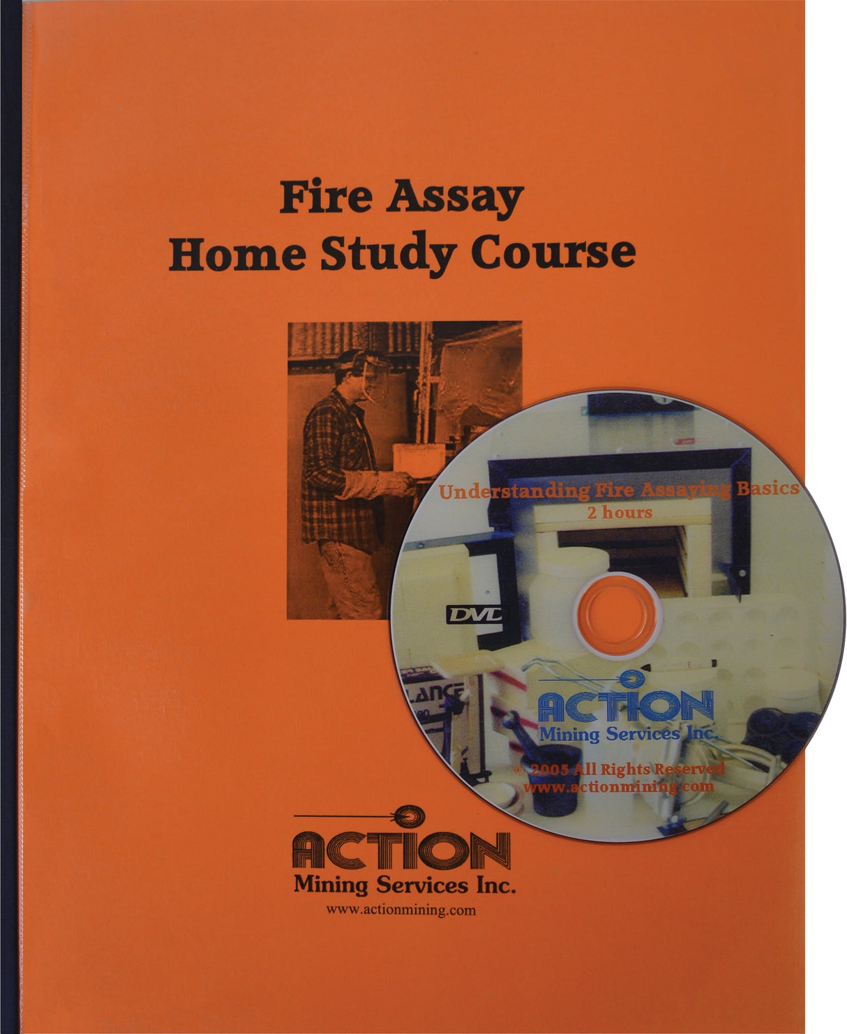 Fire Assaying Basics Book and DVD Set by Action Mining Services for home study and assay training