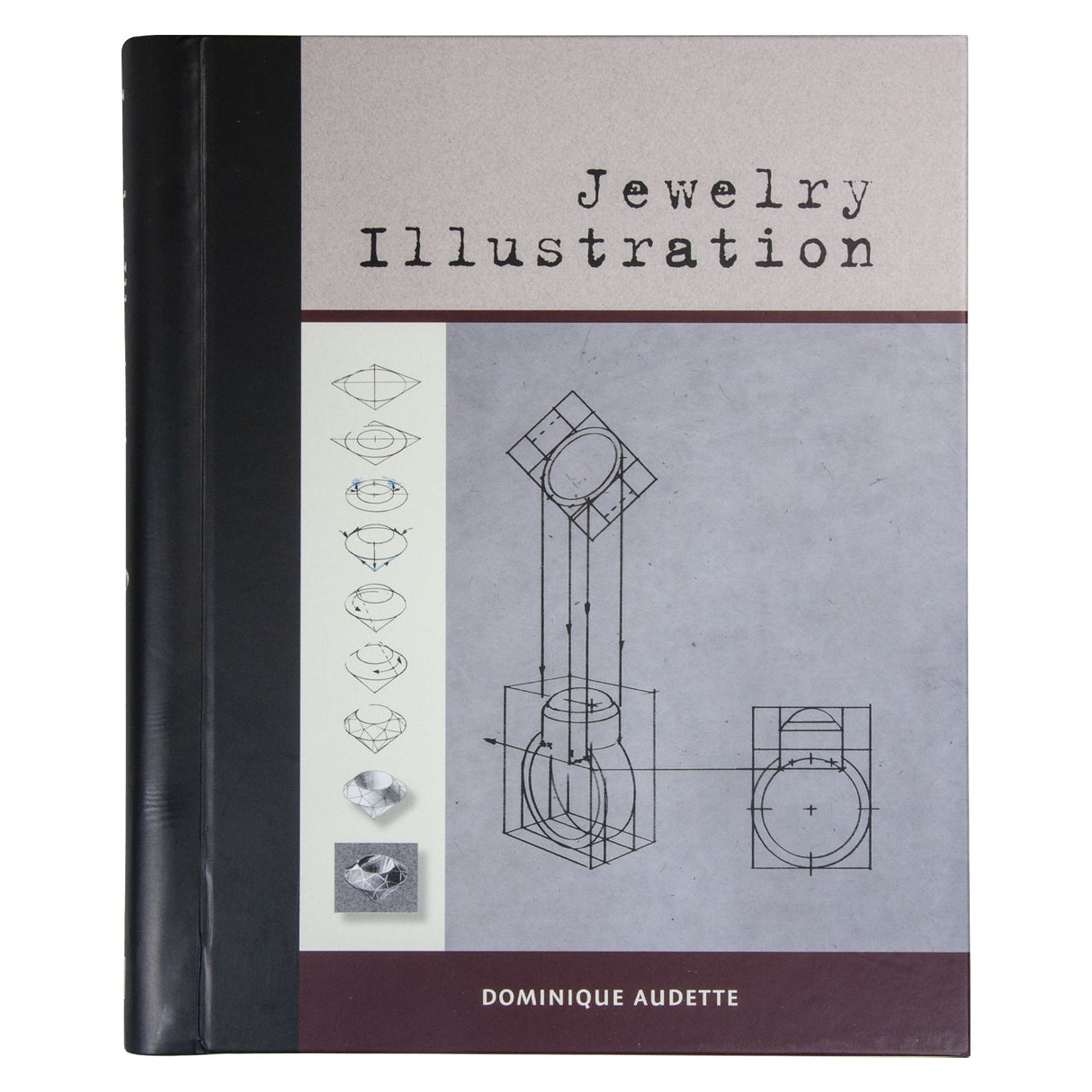 Jewelry Illustration Book cover by Dominique Audette showcasing detailed jewelry drawing techniques and perspective skills.