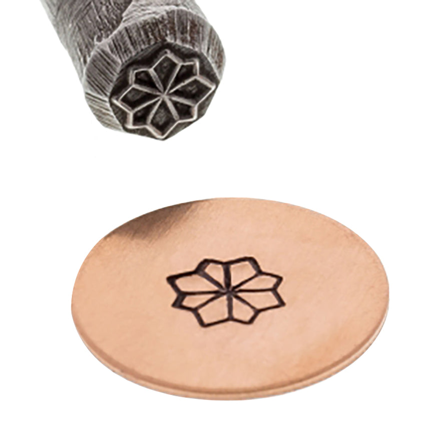 5 MM Traditional Flower Floral Stamp by PMC Supplies