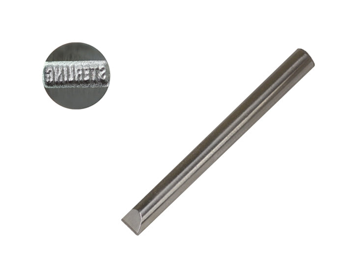 STERLING 1 MM Straight Stamp tool for precise metal stamping on jewelry and crafts