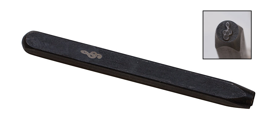 5 MM Treble Clef Musical Note Symbol Elite Design Stamp by PMC Supplies