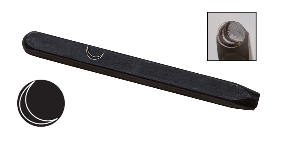 5 MM New Crescent Moon Elite Design Stamp by PMC Supplies