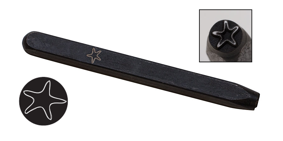 5 MM Starfish Elite Design Stamp by PMC Supplies