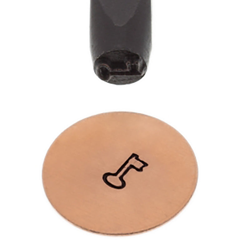 5 MM Key Elite Design Stamp engraving a key design on metal