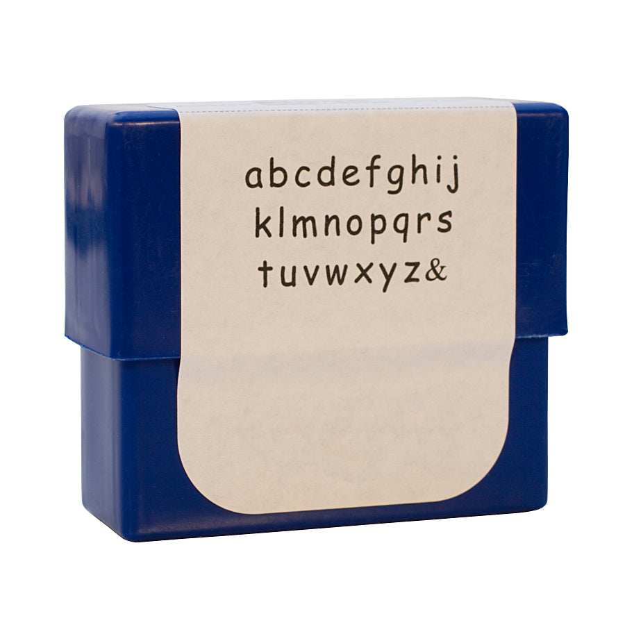 Siena Alphabet Stamp Set with 3mm lowercase letters in elegant font for precise stamping