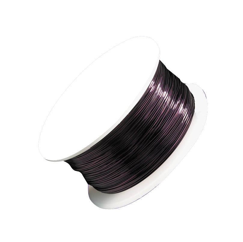 26 gauge purple artistic wire spool with 30 yards of durable coated copper wire for jewelry making and wire art