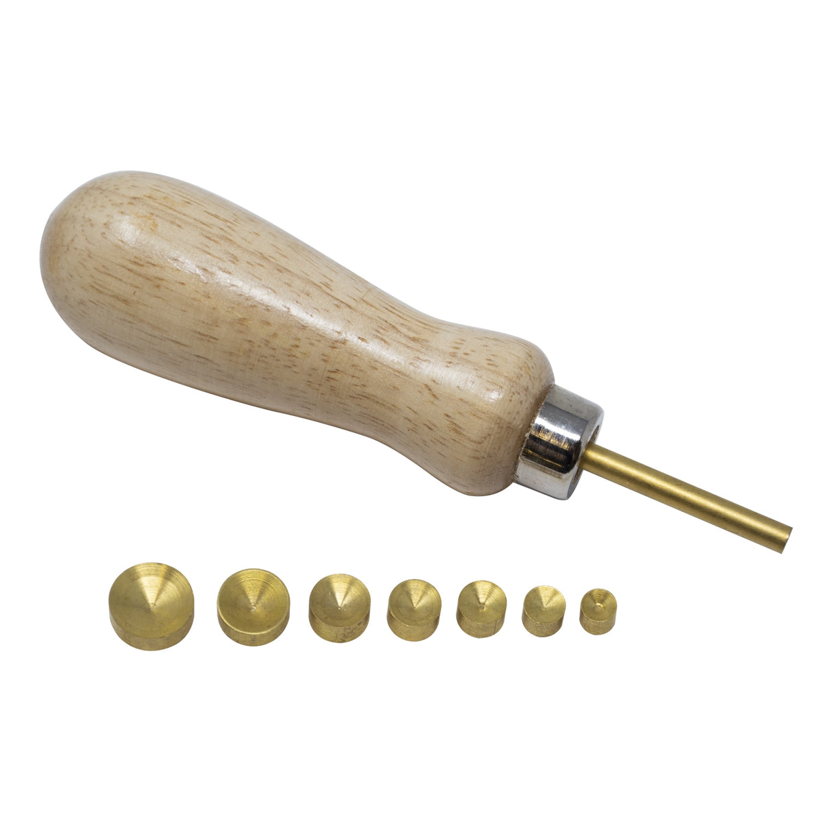 Brass Prong and Bezel Pusher with 7 Detachable Heads by PMC Supplies