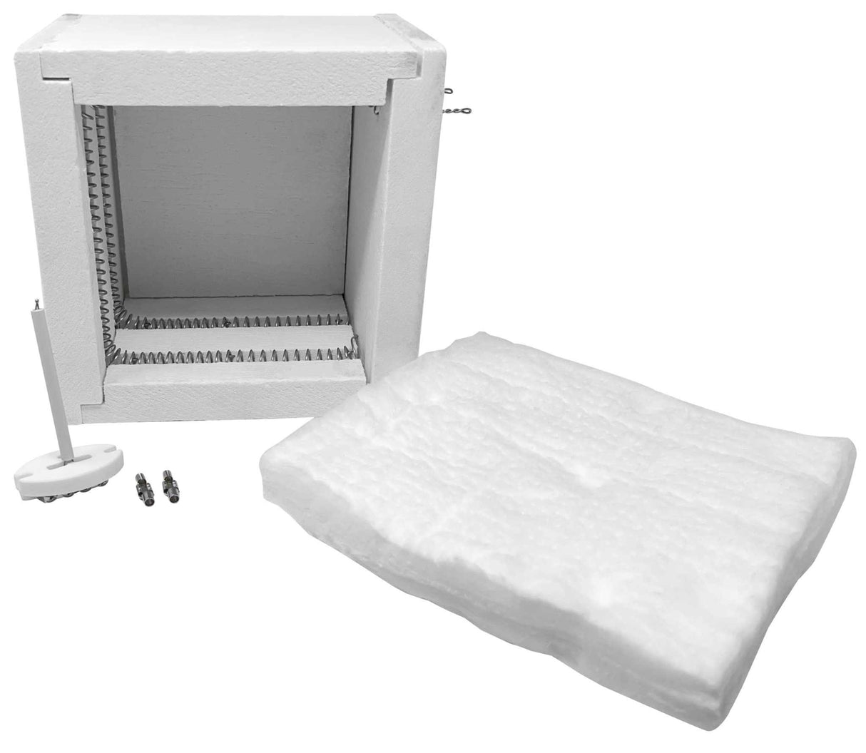 Tabletop RapidFire Furnace rebuild kit with heating coil, thermocouple, and chamber insert for maintenance and reliability