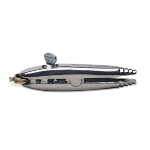 6" Kirkland Combination Ring Clamp, polished silver-tone metal tool with a hinged body, top lever, and ridged ends
