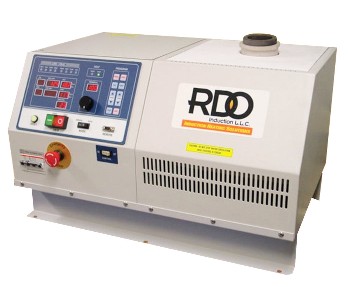 6 KG RDO LC6 Lift & Pour bench top melter induction furnace for precise metal heating and pouring