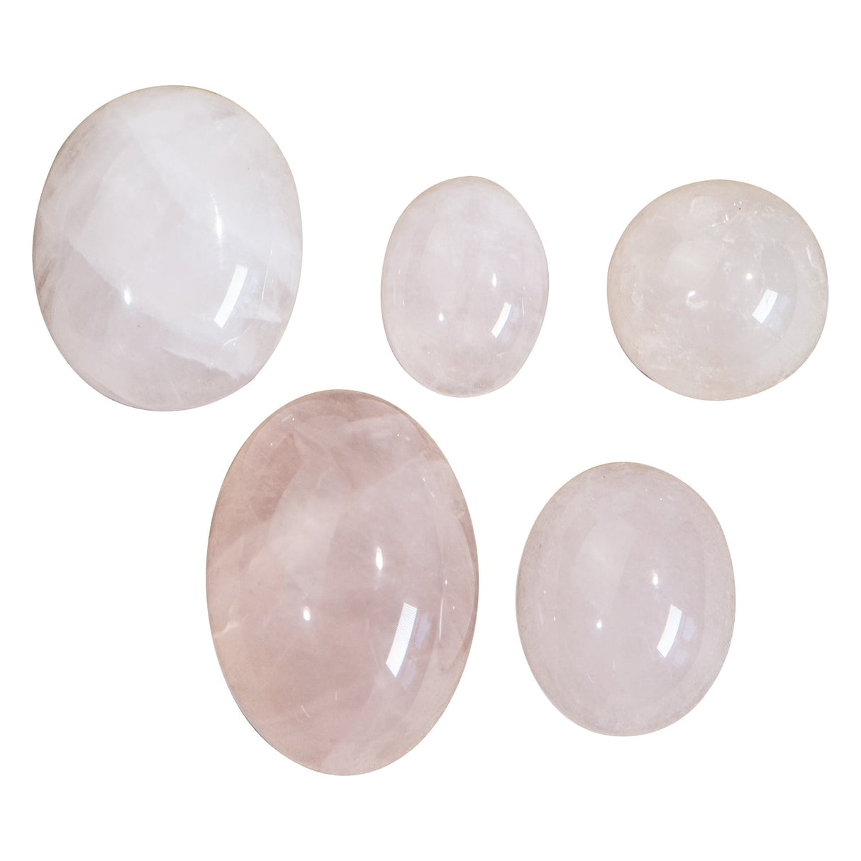 5x6 MM rose quartz oval cabochon gemstone with smooth polished surface for jewelry making