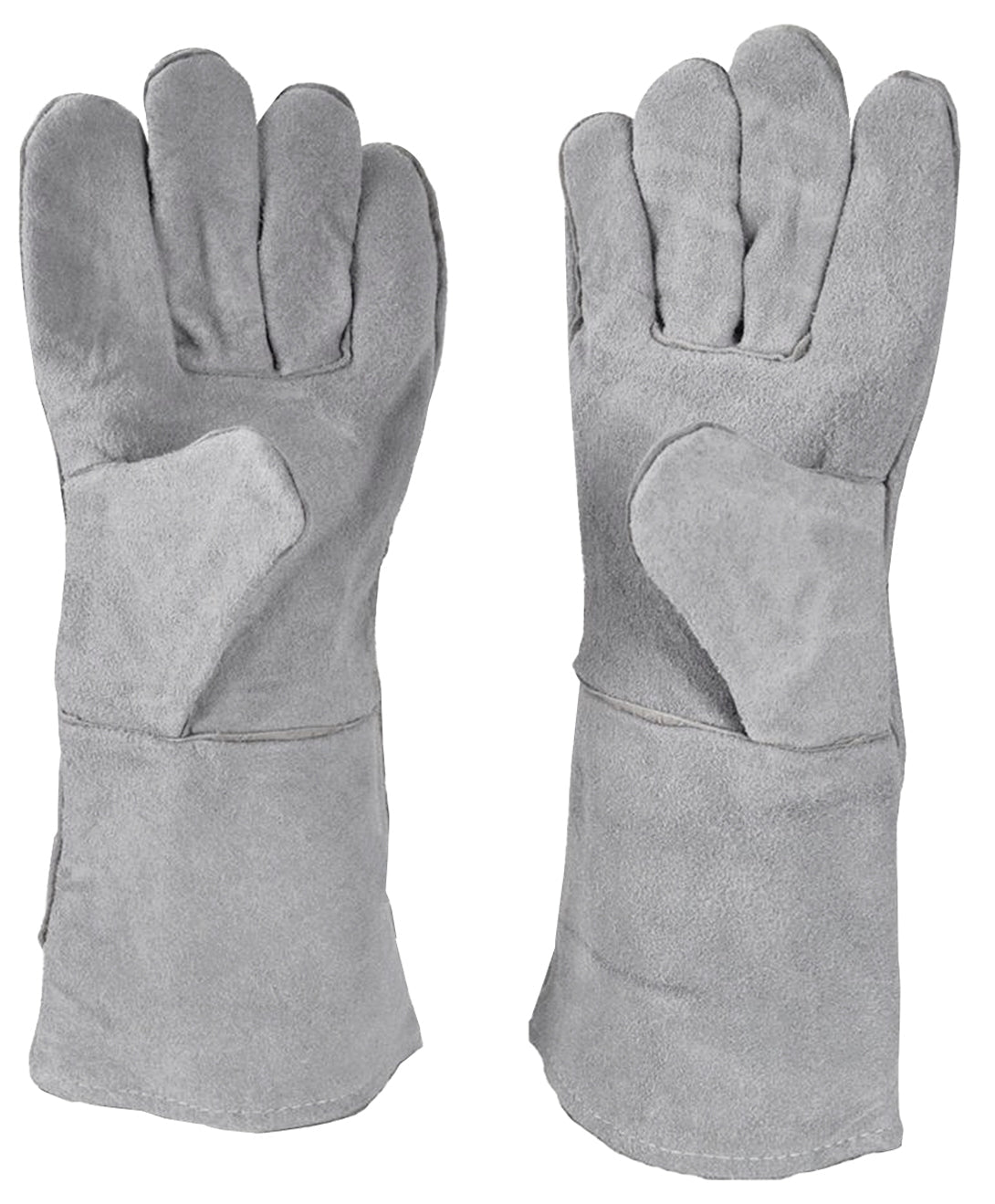 13-inch gray heat-resistant cowhide melting furnace gloves for metalworking protection