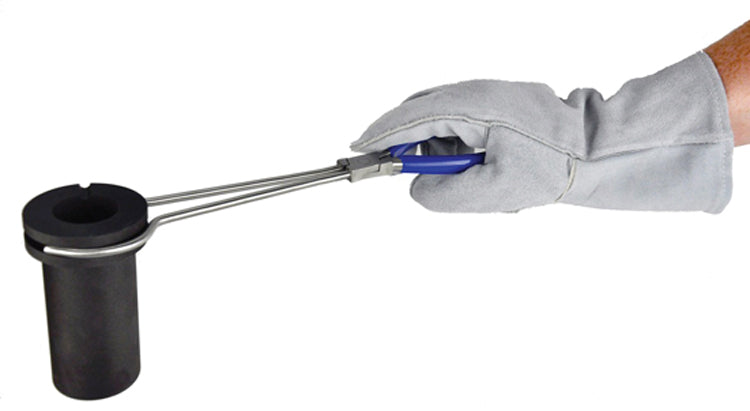 13" Heat-Resistant Cowhide Melting Furnace Gloves by PMC Supplies