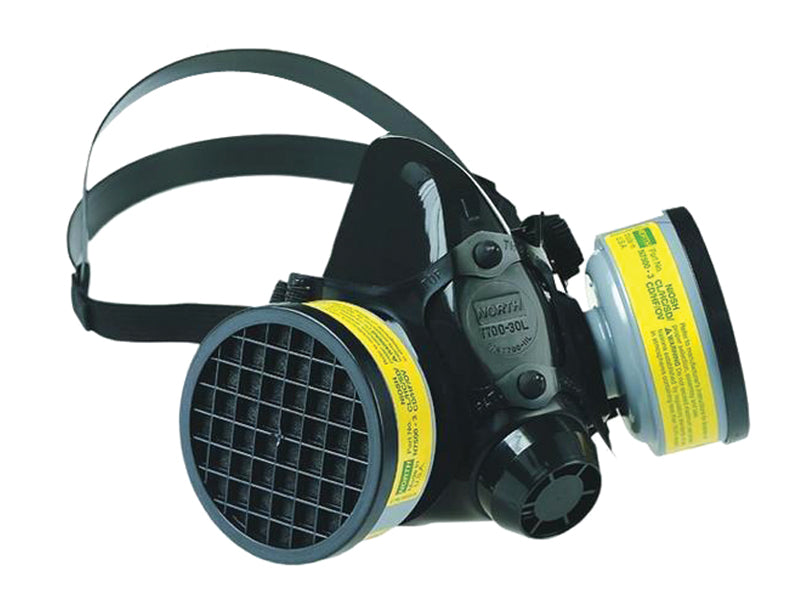 North Silicone Half Mask 7700 Series large silicone respirator mask with dual filters and adjustable straps for comfortable breathing protection