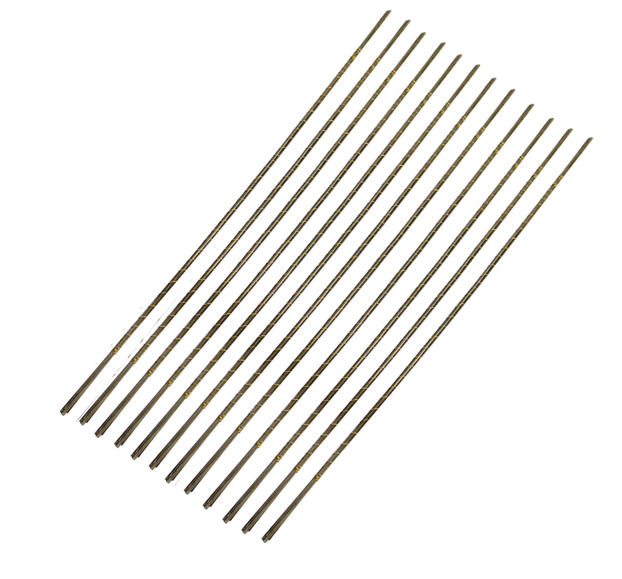 Set of 12 thin 5/0 PMC Razor Cut Saw Blades for precise cutting of metal, wood, and plastic