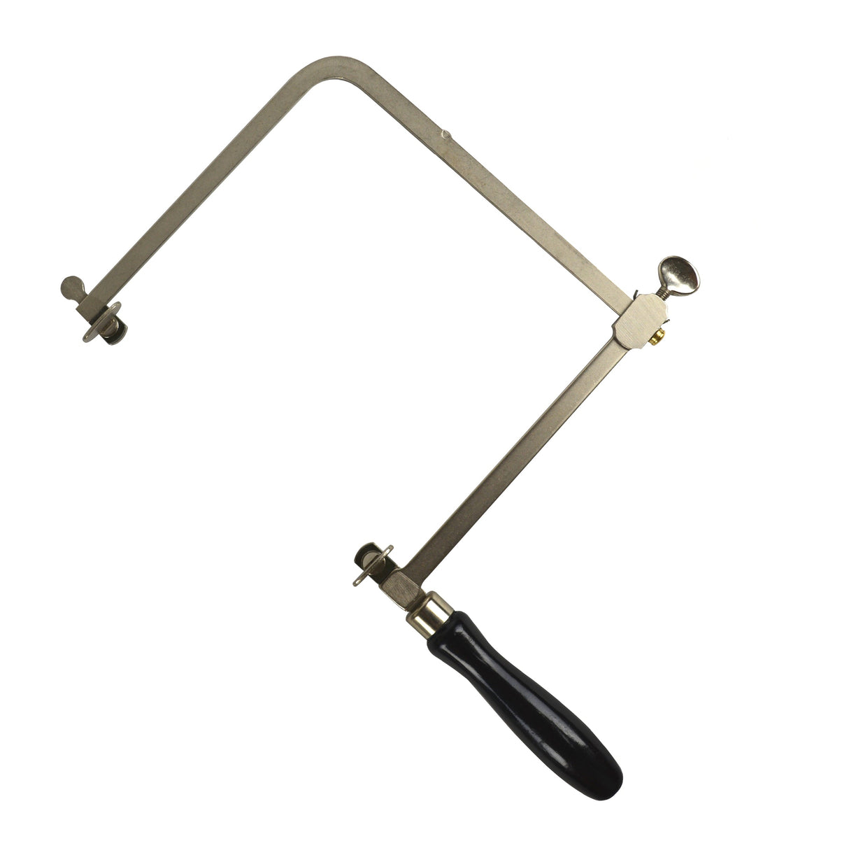 6 inch German style jewelers adjustable saw frame with black handle for precise jewelry making and metalwork