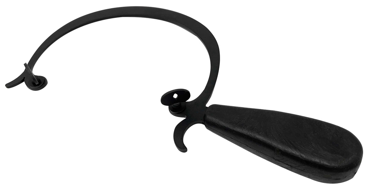 Studios Jeweler's 4-1/4" saw frame with rubber grip, flexible rounded frame, and adjustable thumbscrews for precise jewelry sawing.