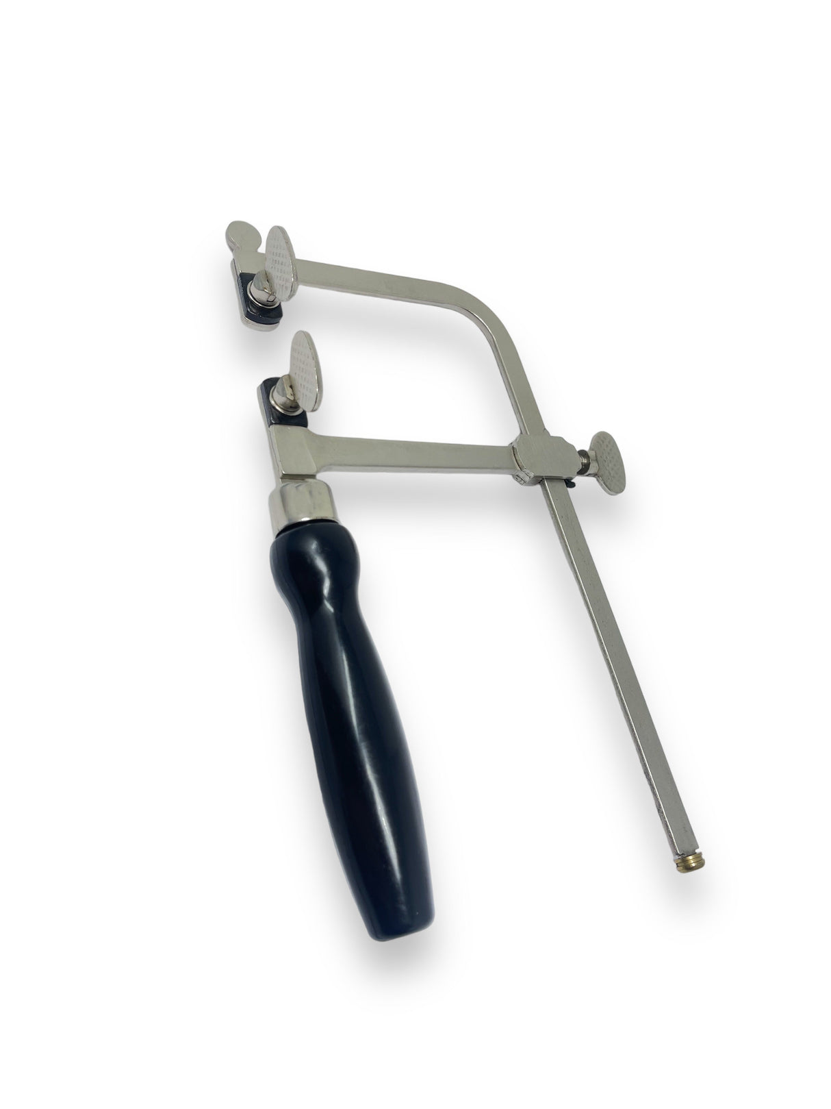 3-1/2" German-Style Economy Saw Frame with steel frame and wooden handle for precision cutting in metal, wood, and craft work