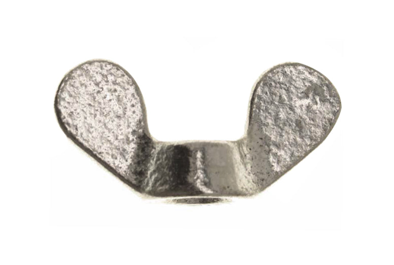 Durable metal tension wing nut for jeweler's sawblade tightening with quick-adjust design