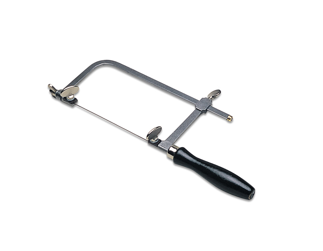 3-inch German sawframe with adjustable tension screw and black handle for precise cutting