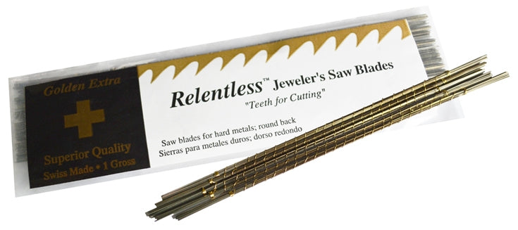 Relentless™ Sawblades 0 Swiss-made jeweler's blades for precise cutting of gold, silver, and metals
