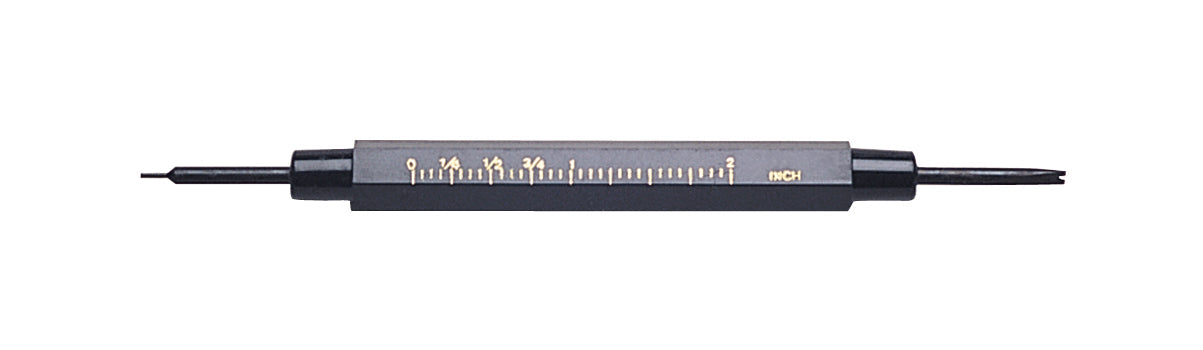 5-inch Spring Bar Tool with interchangeable tempered tips and built-in millimeter scale for precise watch band adjustments