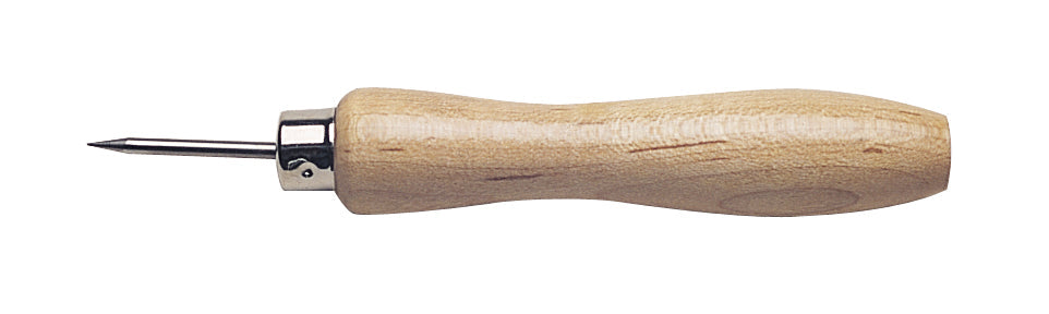 4-3/4 inch scribe with hardwood handle and tempered steel tip for precise woodworking and metalworking marks