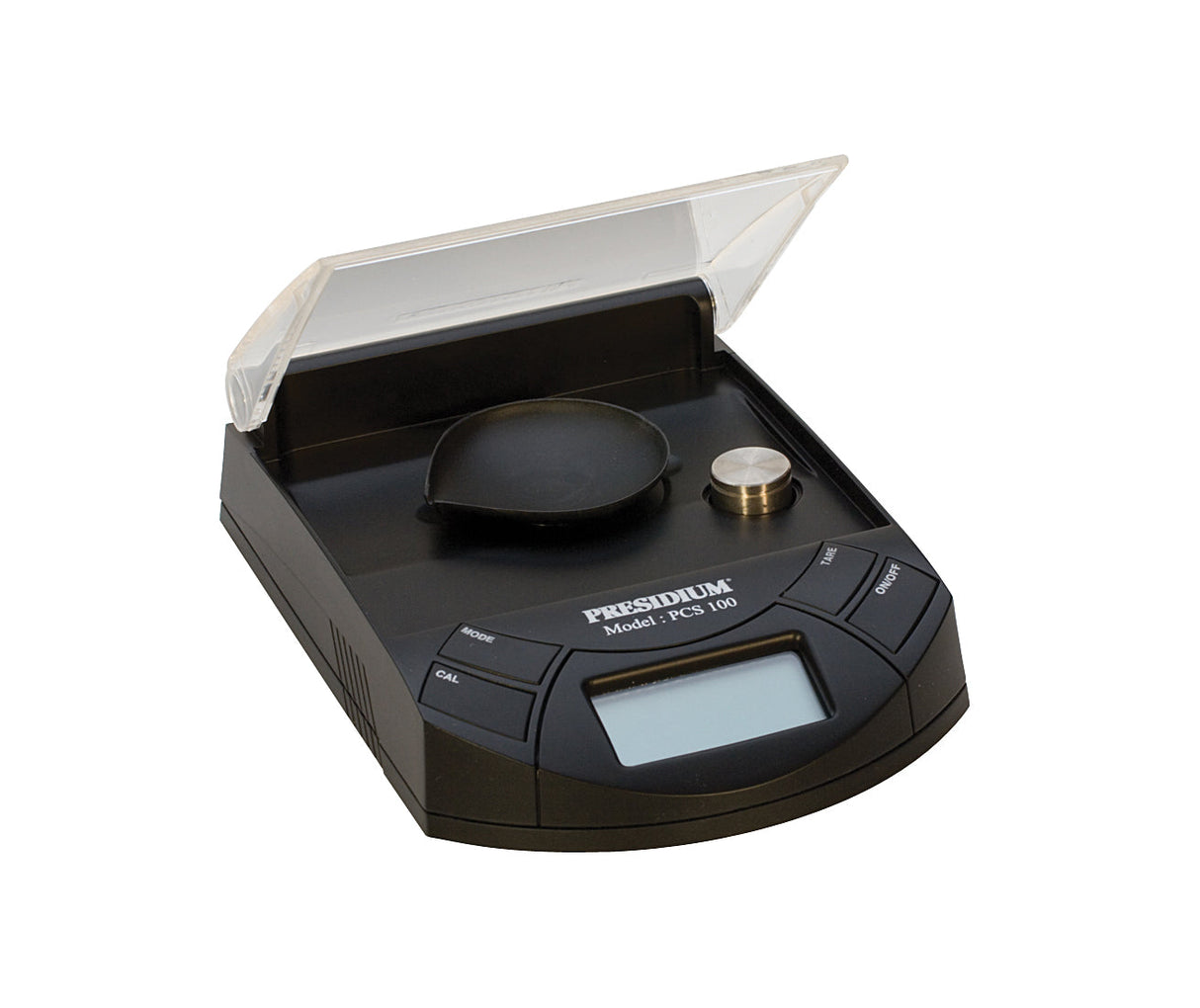 100 Carat Presidium Scale precision jewelry weighing scale with digital display and protective lid