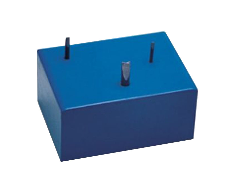 Compact blue aluminum Screw Removal and Fitting Tool with three Swiss-made precision blades for watch bracelet repair.