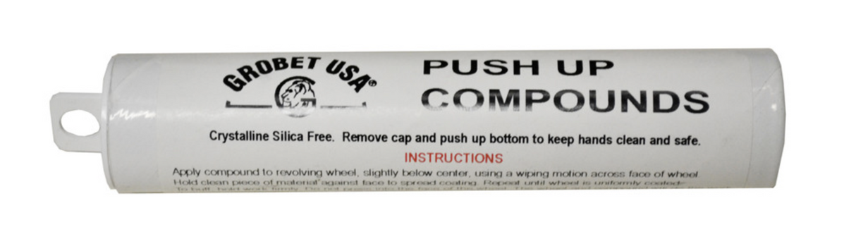 Push-Up Compound White Rouge polishing compound in push-up tube for stainless steel and chrome shine