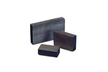 Charcoal soldering block made of close-grained wood, 140mm x 70mm x 30mm, for efficient heat reflection and stable soldering workholding.