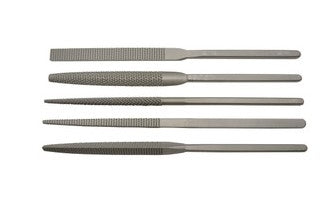 Grobet USA Swiss Pattern Ergo Grip File, Rasp, 5-piece Set by PMC Supplies