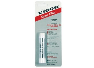 Vigor Super Glue 10/20 Series, 2 Gram Tube by PMC Supplies