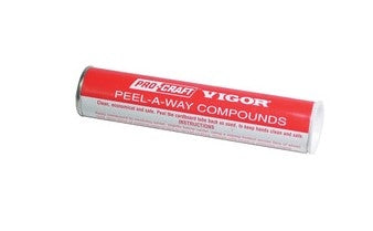 Rouge-Peel Back-Red PS 309 polishing compound in peel-back tube for metal finishing