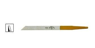 Grobet High-Speed Steel Flat Graver No. 45 for precision engraving on metal, wood, and bone