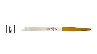 Grobet High-Speed Steel Round Graver No. 52 precision engraving tool with yellow tang handle