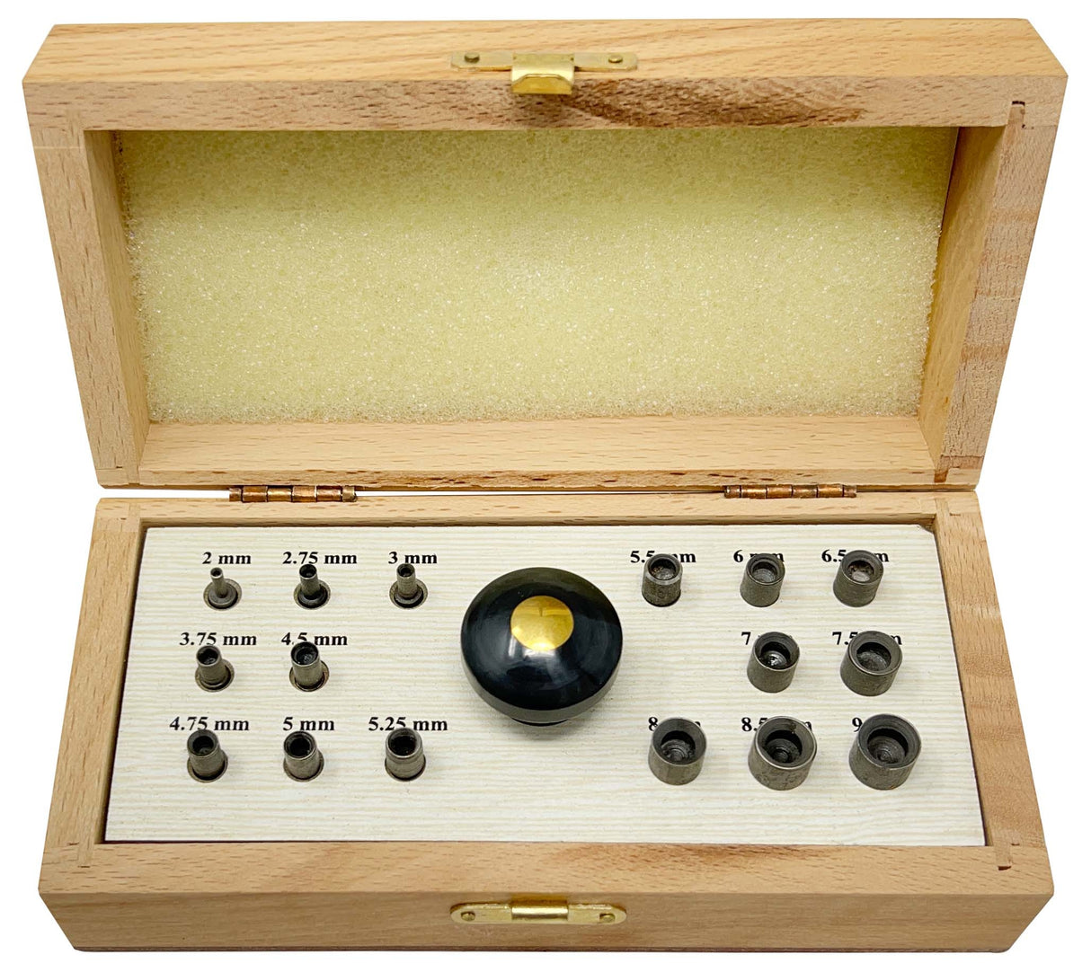 Bezel Setting Tool Set with 24 Punches Sizes 2 to 9mm by PMC Supplies