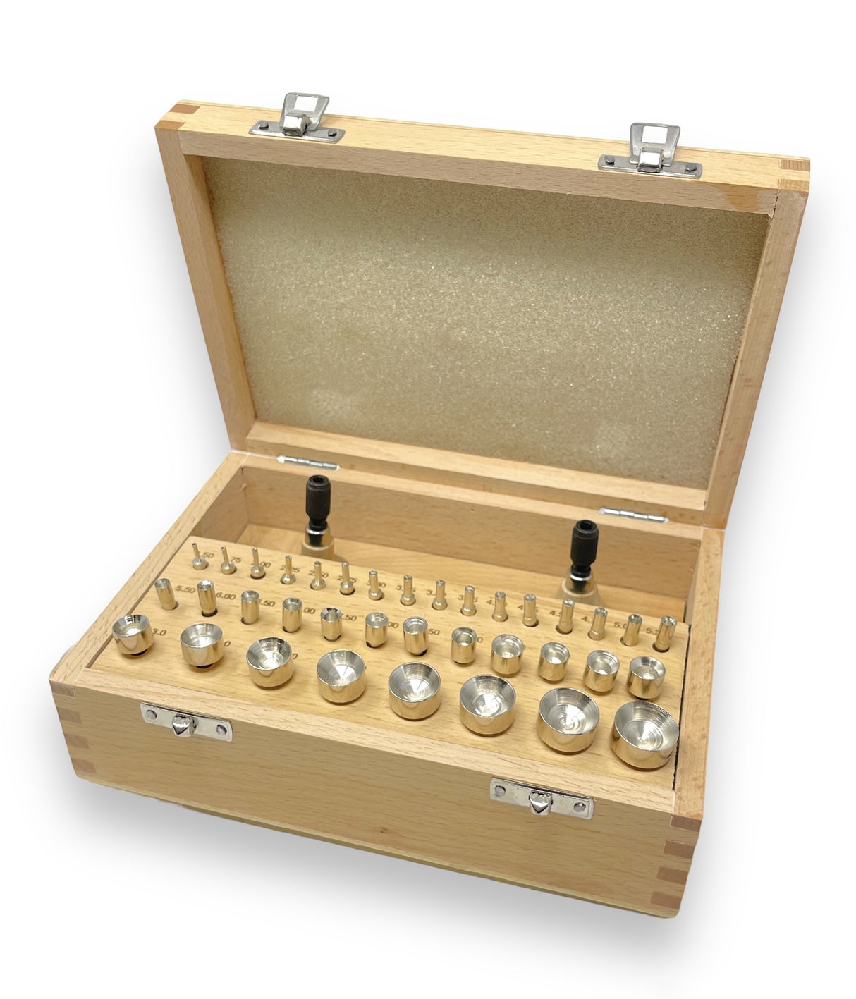 Mater Bezel Setting Tool Set with 36 Punches Sizes 1.5 to 20mm by PMC Supplies