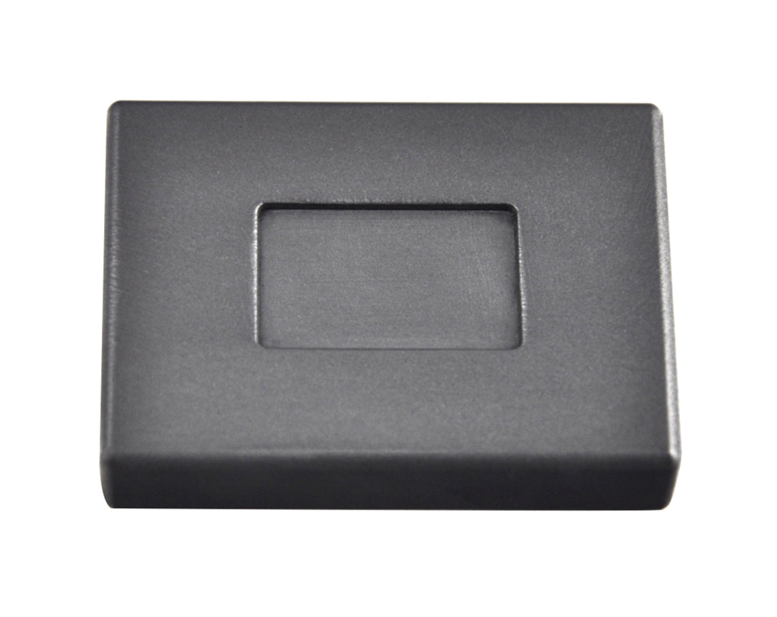 5 Gram Silver rectangular graphite ingot mold with smooth cavity and tapered sides for easy silver casting