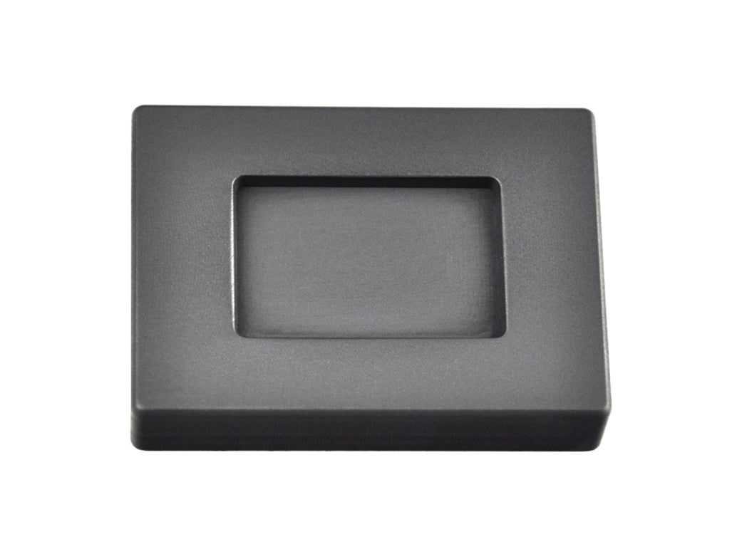 1 Troy Ounce Silver rectangular graphite ingot mold with smooth cavity for precise casting