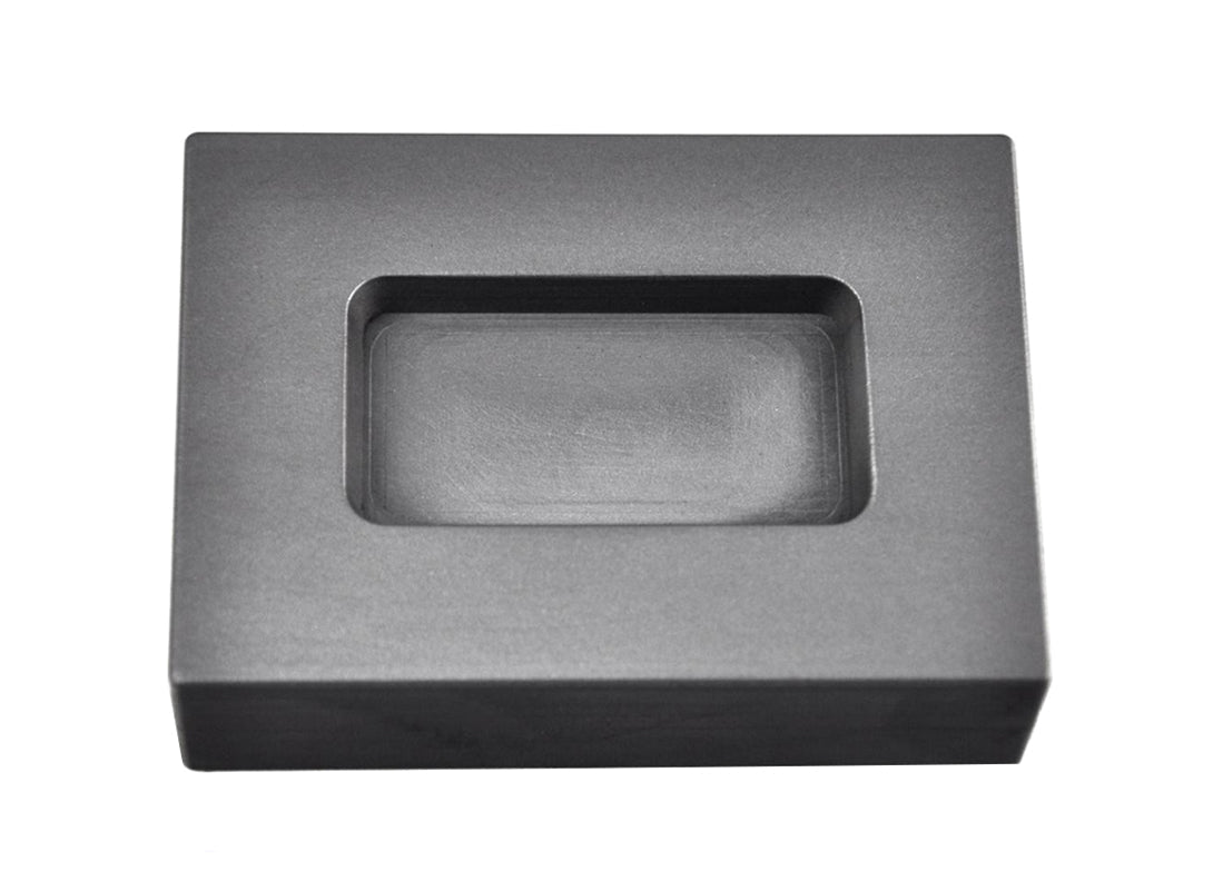 5 Troy Ounce Silver rectangular graphite ingot mold for casting
