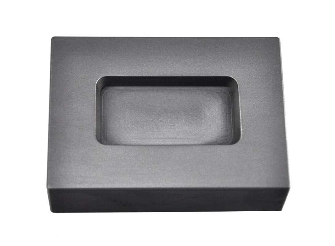 5 Troy Ounce Silver rectangular graphite ingot mold for casting