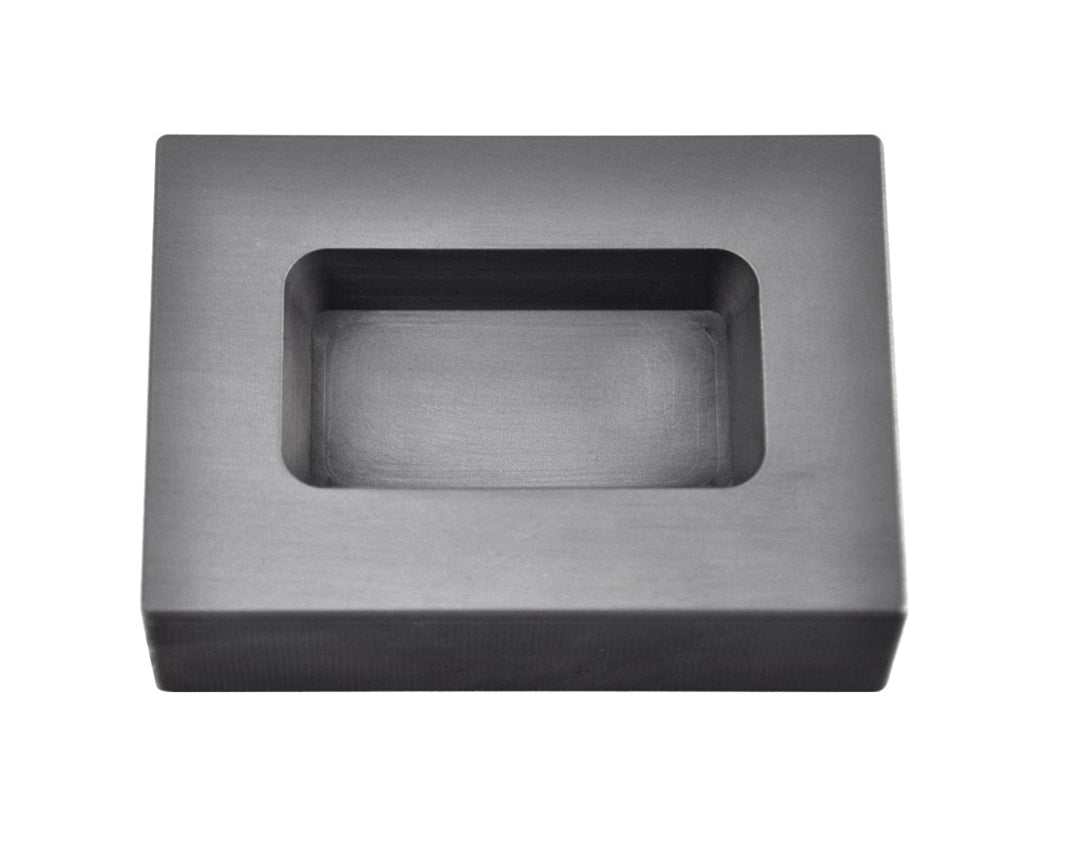 10 Troy Ounce Silver rectangular graphite ingot mold for precise metal casting