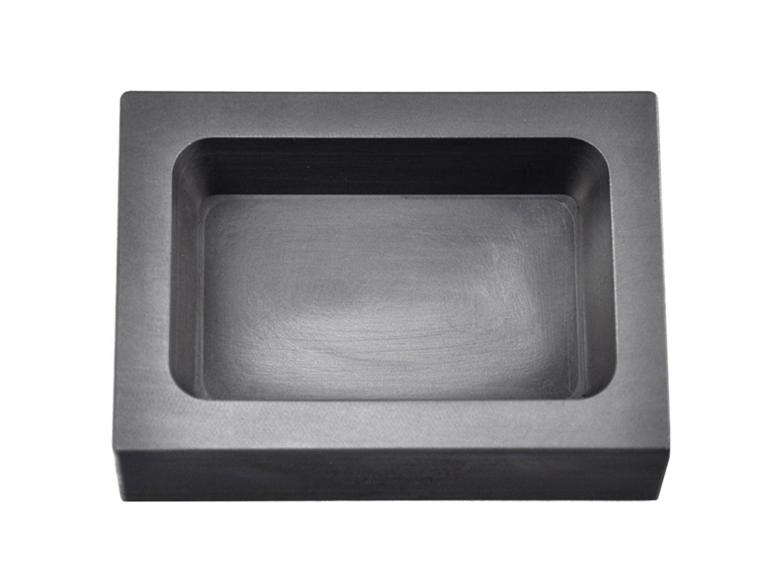 25 Troy Ounce Silver rectangular graphite ingot mold for casting