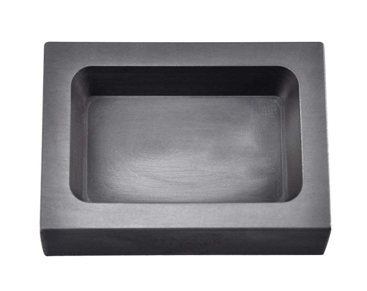 1 Kg silver rectangular graphite ingot mold for metal casting with durable, heat-resistant, low-stick surface