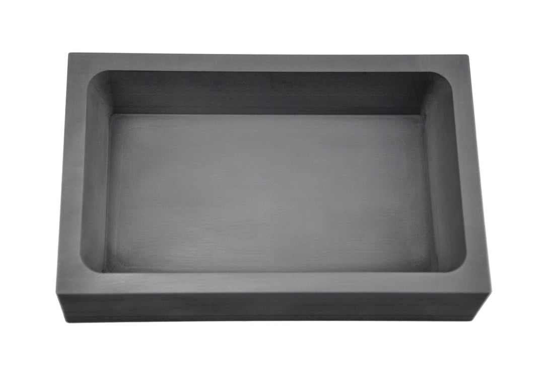 75 troy ounce silver rectangular graphite ingot mold for precision metal casting