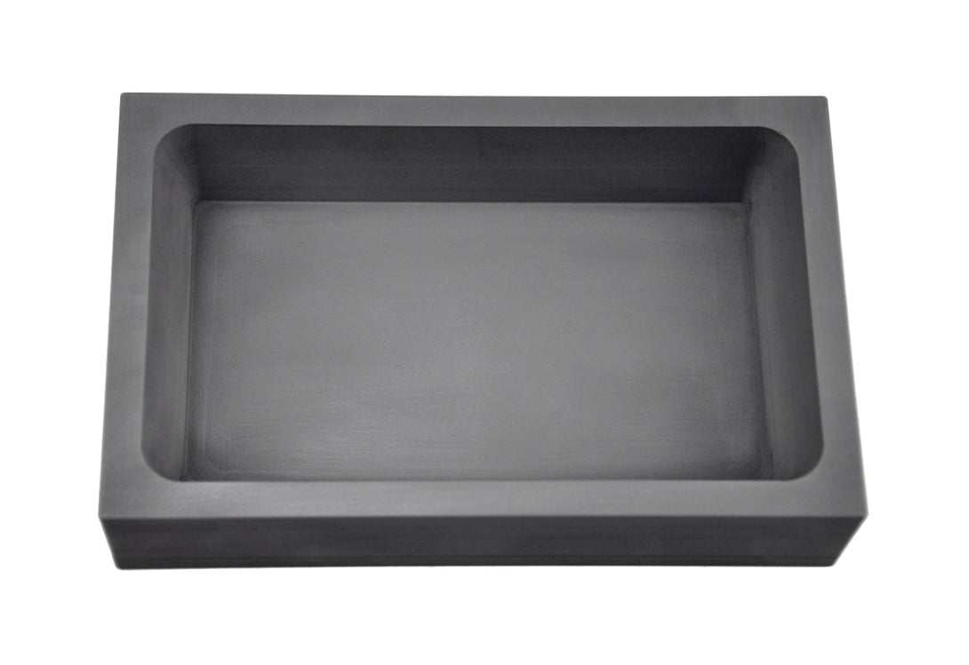 75 troy ounce silver rectangular graphite ingot mold for precision metal casting